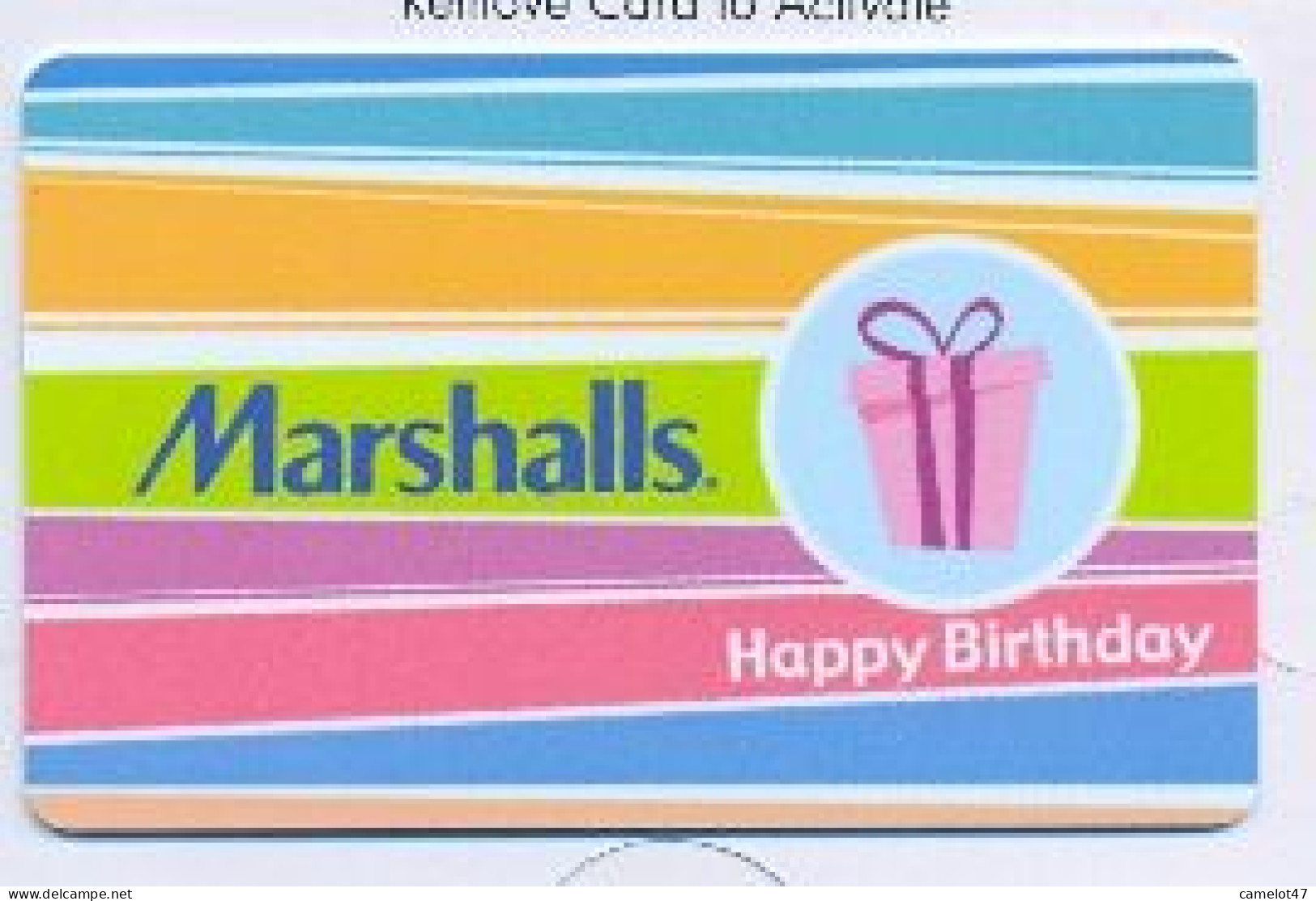 Marshalls, U.S.A., Carte Cadeau Pour Collection, Sans Valeur, # Marshalls-18 - Gift And Loyalty Cards