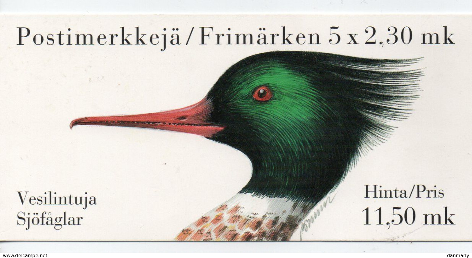 FINLANDE 1993 - Carnet 5 Oiseaux Aquatiques N° 1189/1193 - Unused Stamps