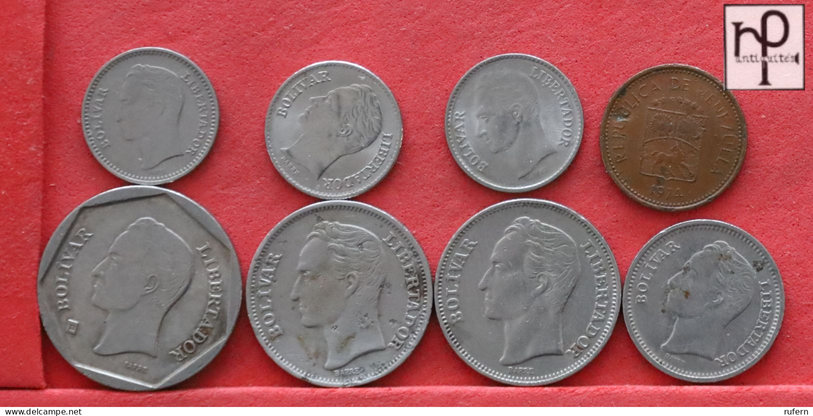 VENEZUELA  - LOT - 8 COINS - 2 SCANS  - (Nº58256) - Vrac - Monnaies