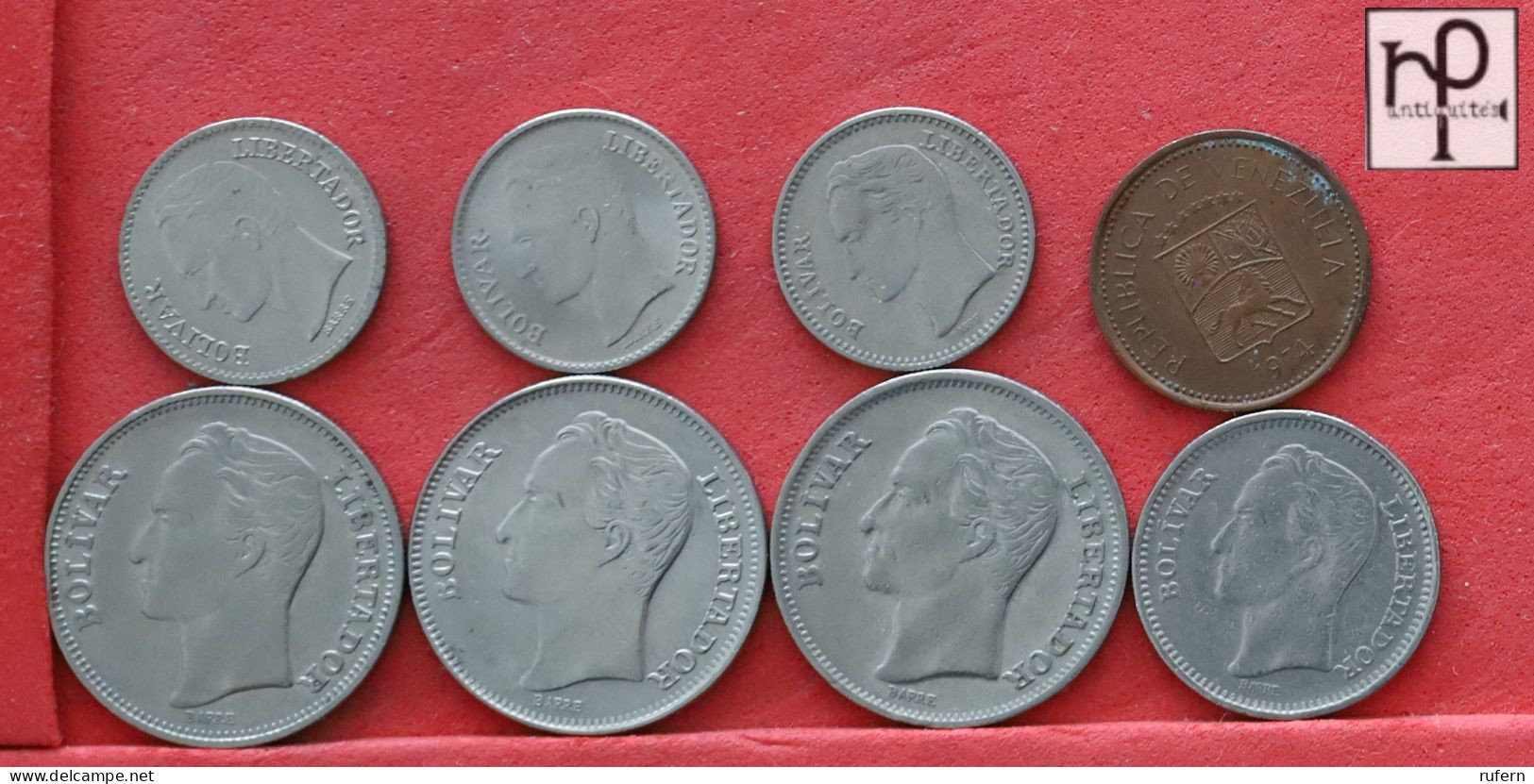 VENEZUELA  - LOT - 8 COINS - 2 SCANS  - (Nº58257) - Kilowaar - Munten