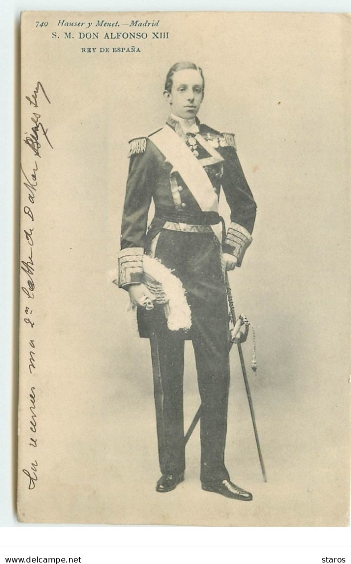 Familles Royales - S.M. Don Alfonso XIII - Rey De Espana - Familles Royales