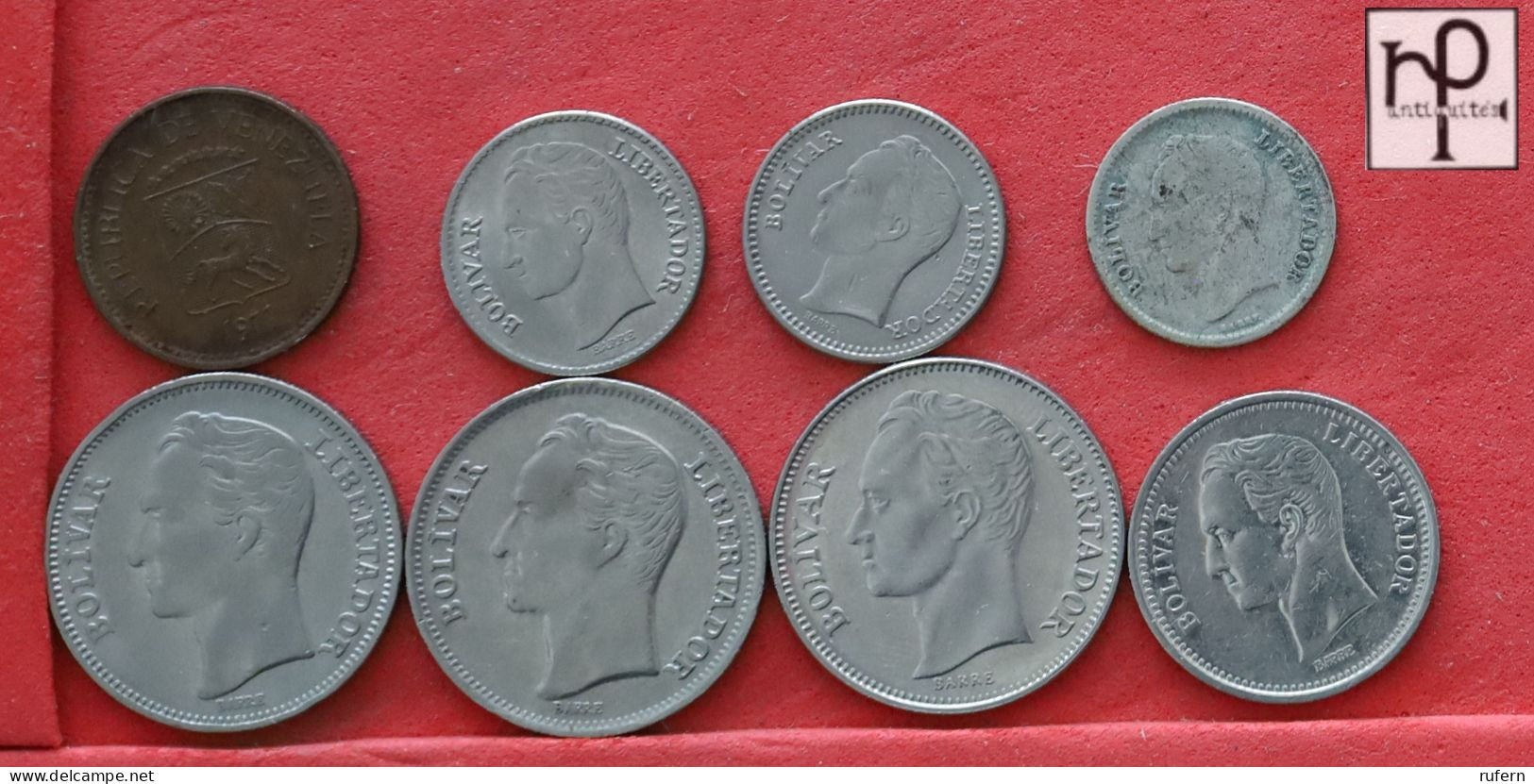 VENEZUELA  - LOT - 8 COINS - 2 SCANS  - (Nº58258) - Kiloware - Münzen