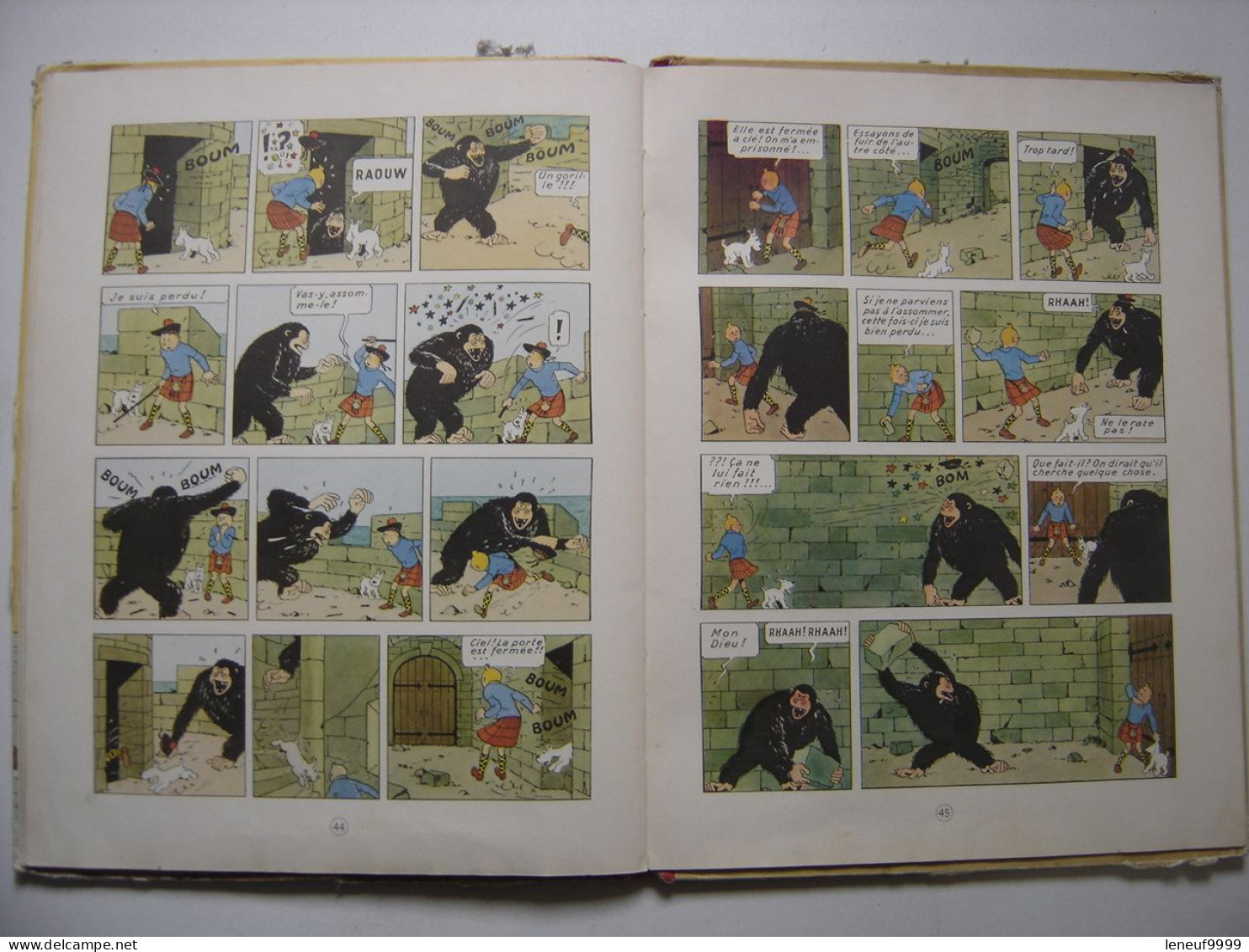 L'Ile noire HERGE Les aventures de Tintin 1958 Casterman