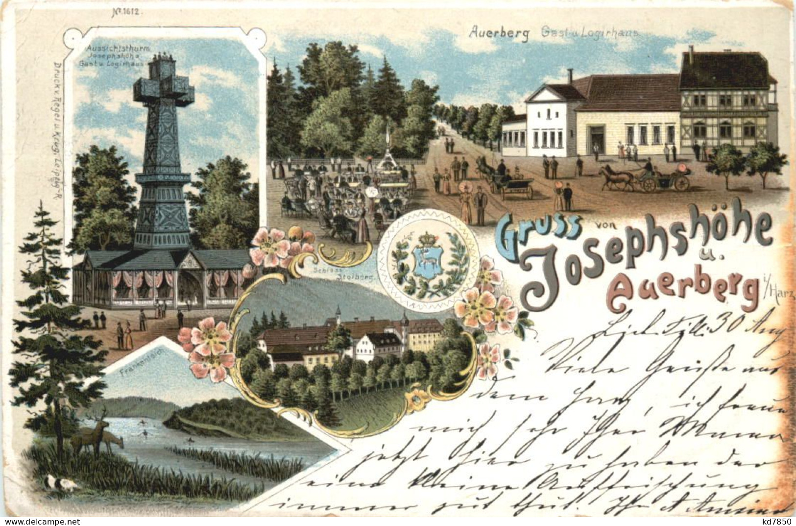 Gruss Von Josephshöhe Und Auerberg - Litho - Mansfeld