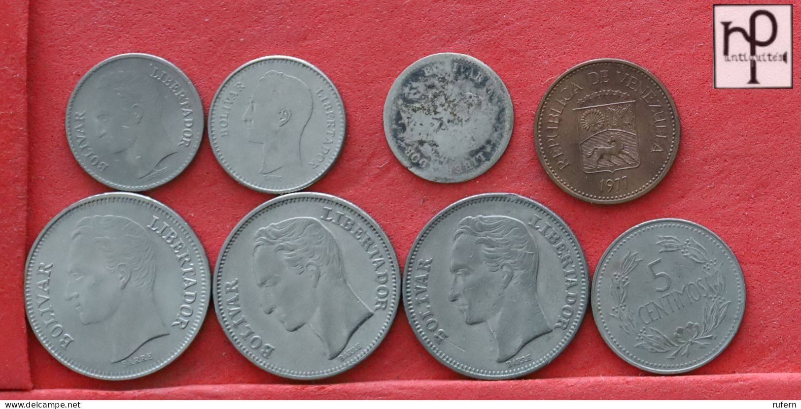 VENEZUELA  - LOT - 8 COINS - 2 SCANS  - (Nº58259) - Kilowaar - Munten