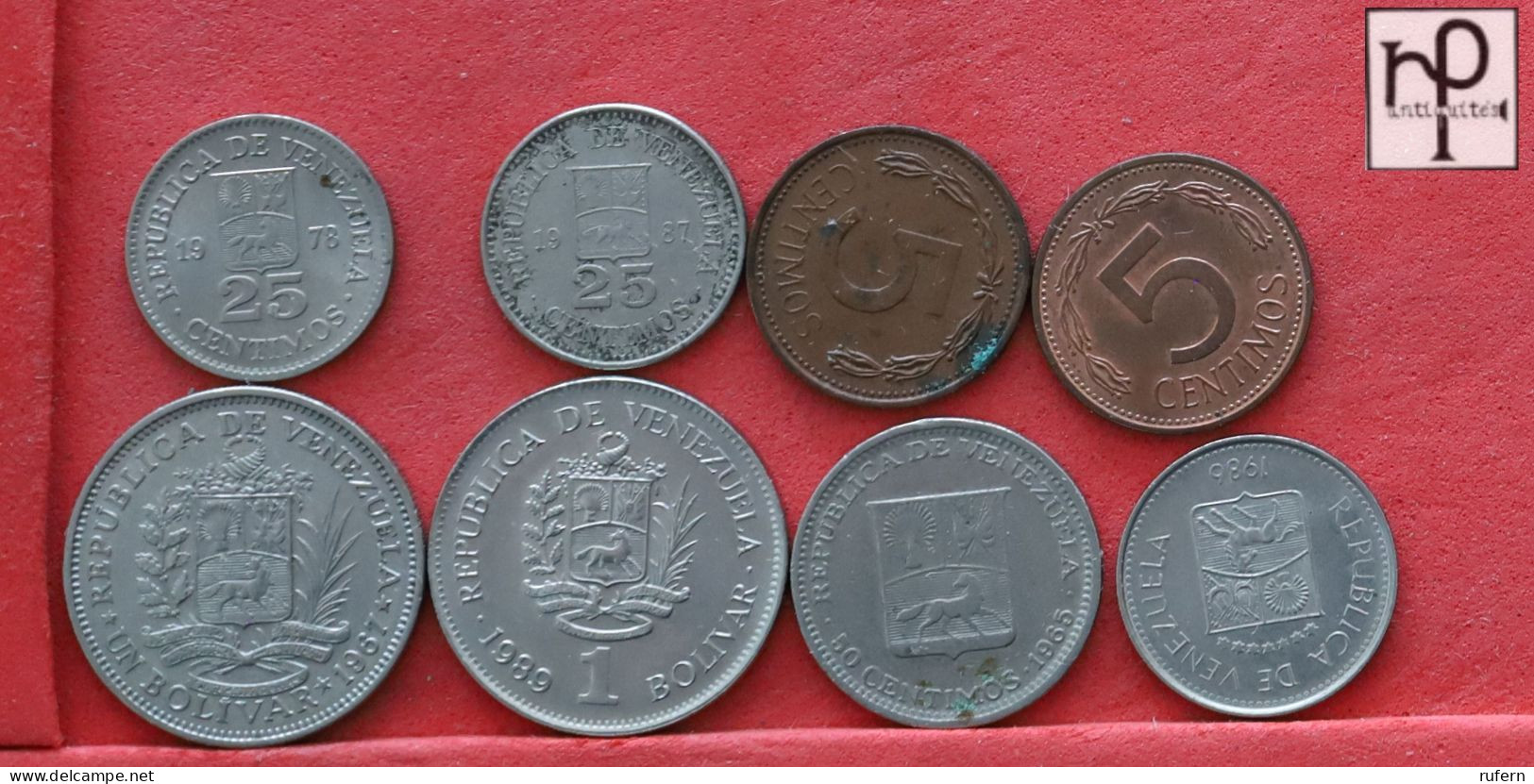 VENEZUELA  - LOT - 8 COINS - 2 SCANS  - (Nº58260) - Kiloware - Münzen