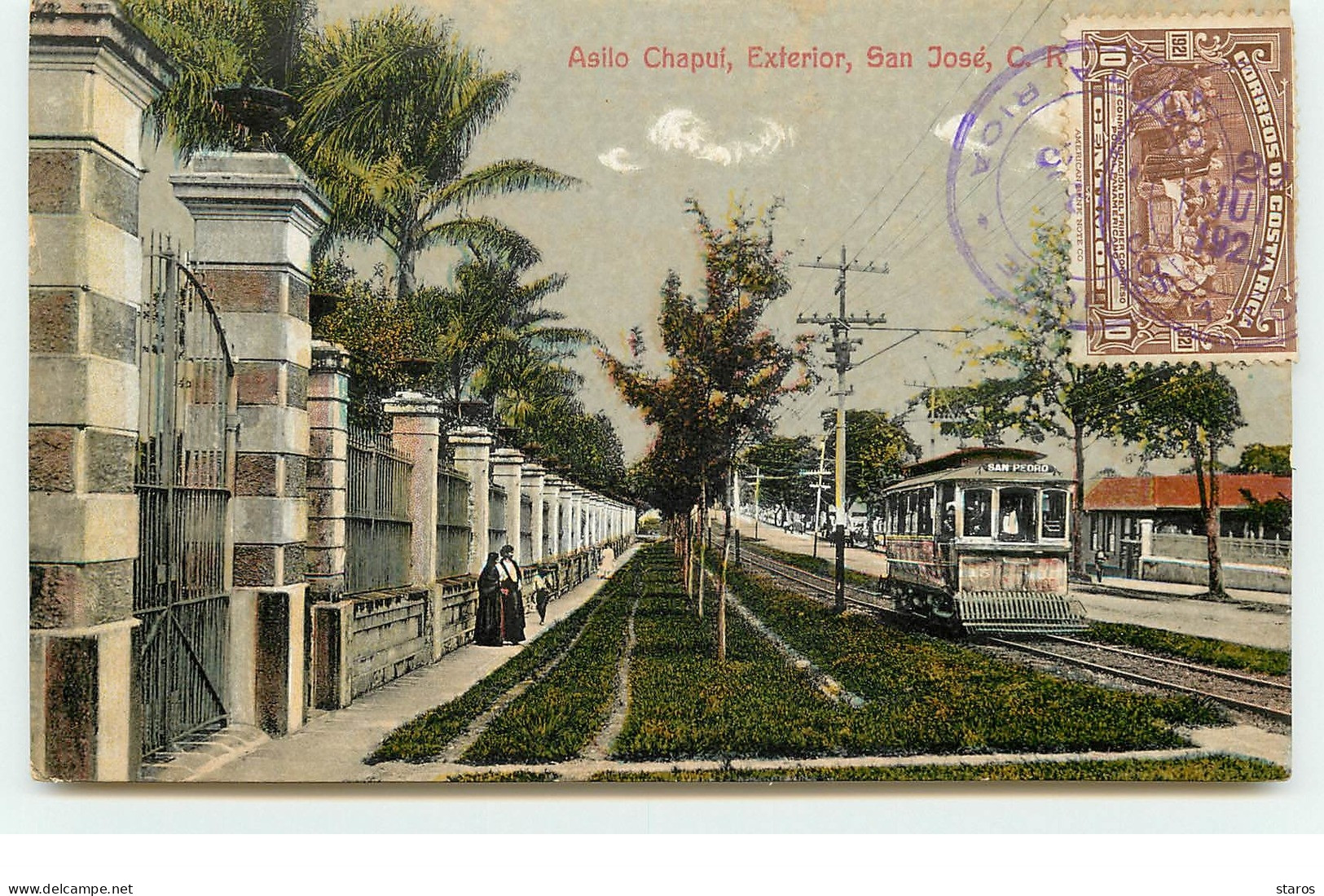 COSTA RICA - Asilo Chapui - Exterior - San José - Tramway - Costa Rica