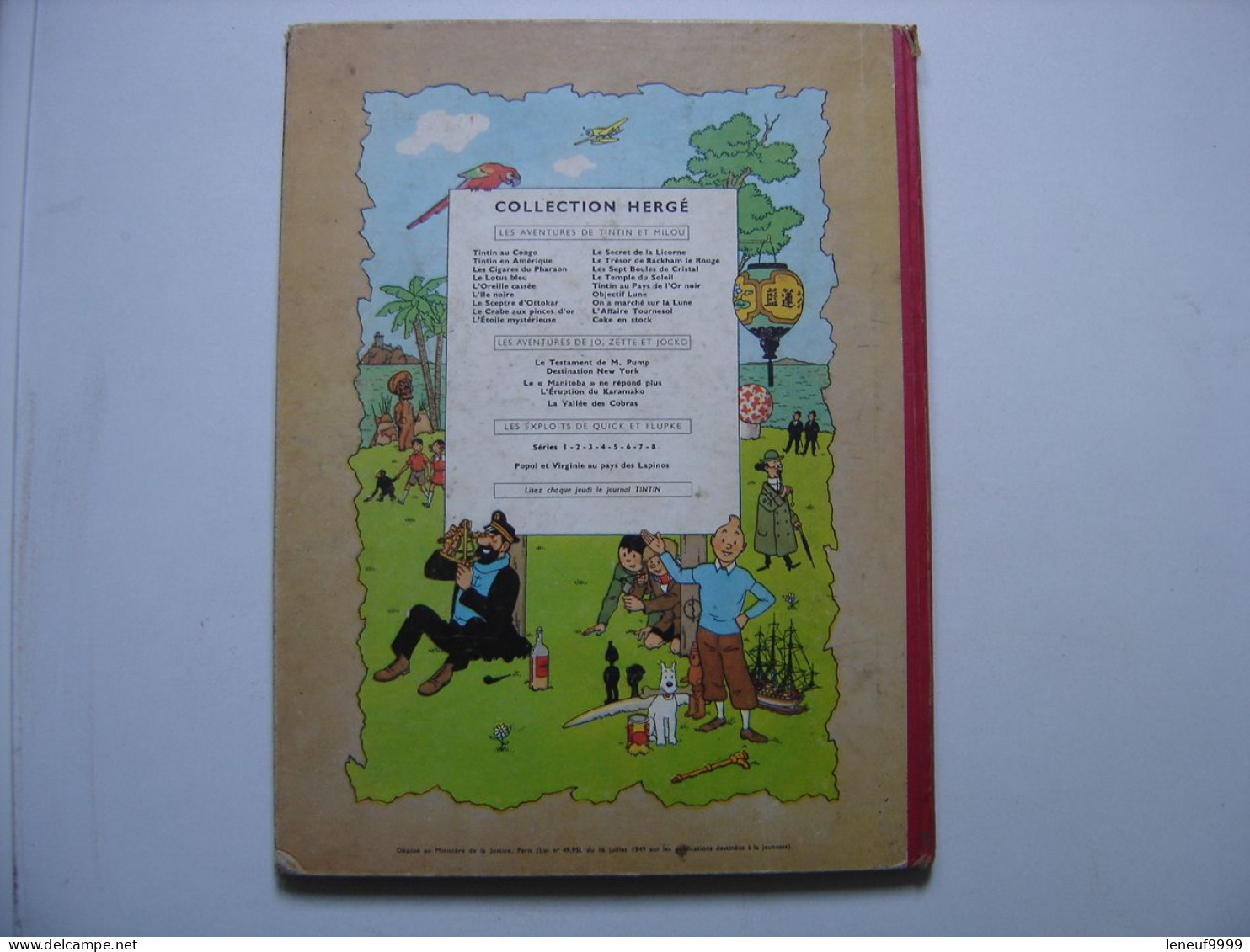 Le Sceptre d'Ottokar HERGE Les aventures de Tintin 1958 Casterman