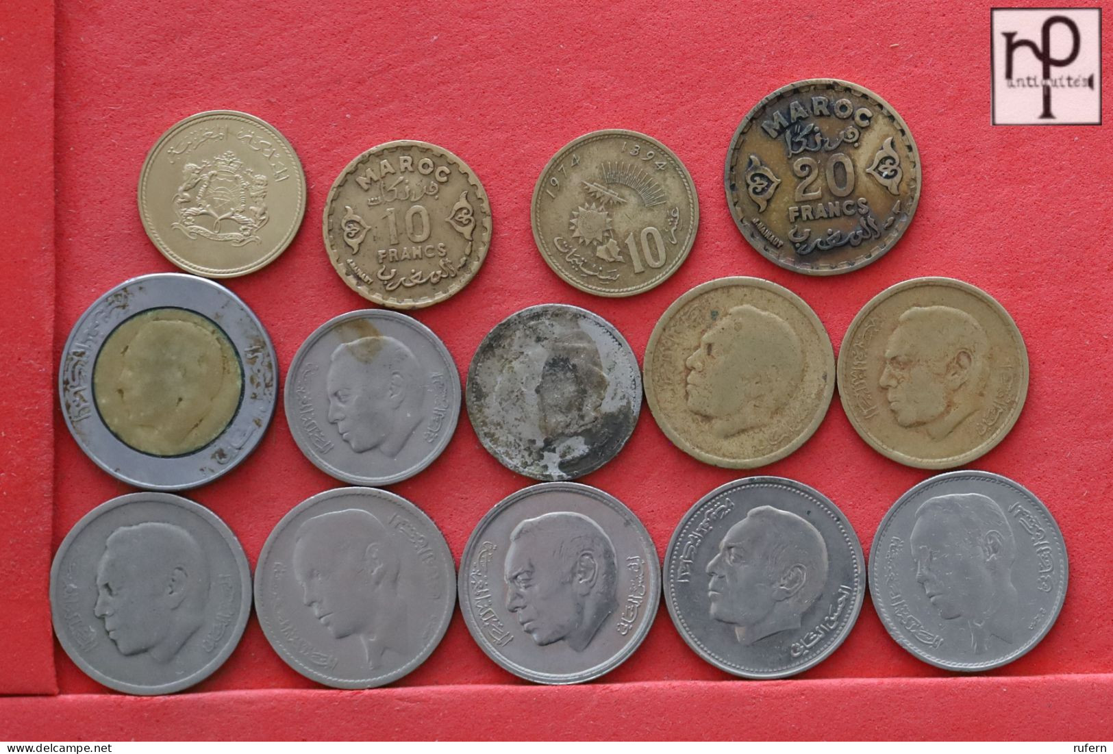 MOROCCO  - LOT - 14 COINS - 2 SCANS  - (Nº58261) - Kiloware - Münzen