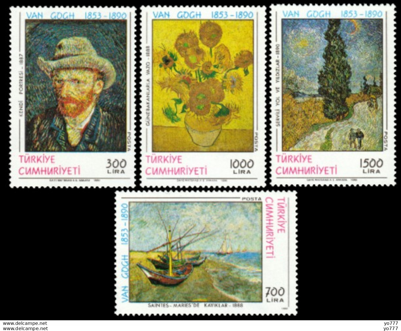 (2900-03) TURKEY DEATH CENTENARY OF VAN GOGH MNH** - Ongebruikt