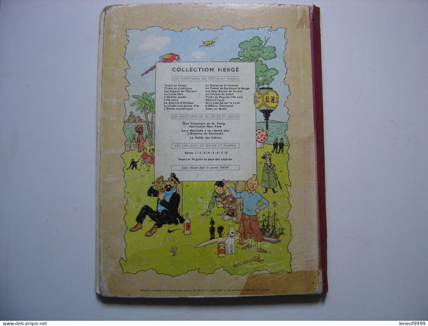 Le Secret de la Licorne HERGE Les aventures de Tintin 1958 Casterman