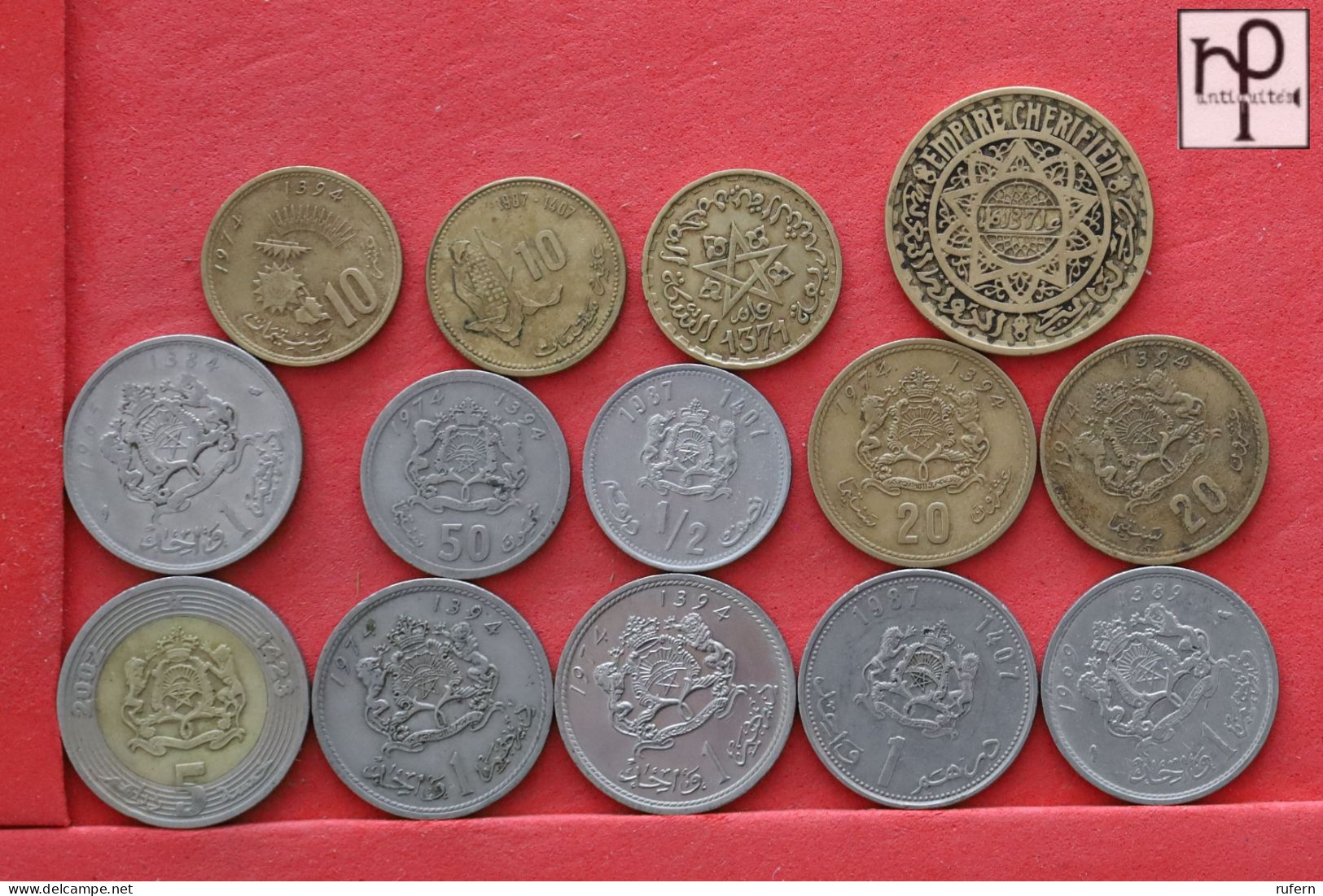 MOROCCO  - LOT - 14 COINS - 2 SCANS  - (Nº58264) - Kiloware - Münzen