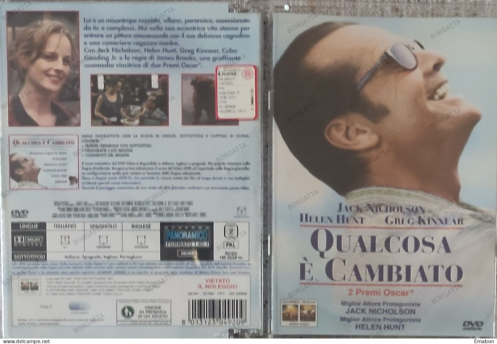 BORGATTA - COMMEDIA - Dvd QUALCOSA E' CAMBIATO - PAL 2 - TRISTAR 1997 - USATO In Buono Stato - Comedy