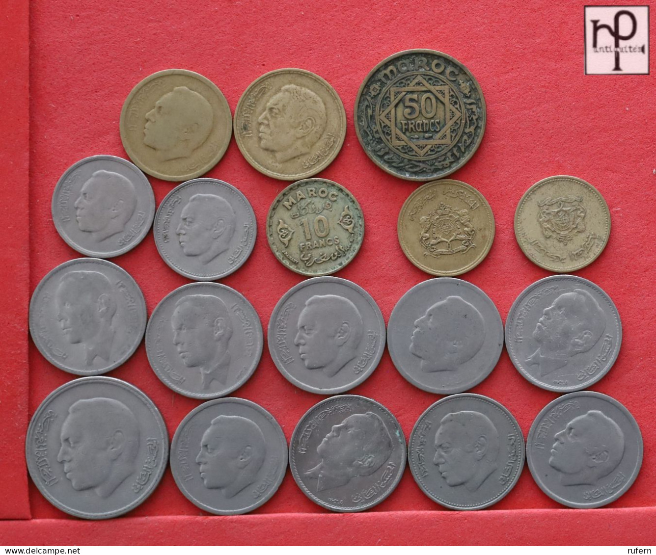 MOROCCO  - LOT - 18 COINS - 2 SCANS  - (Nº58265) - Vrac - Monnaies