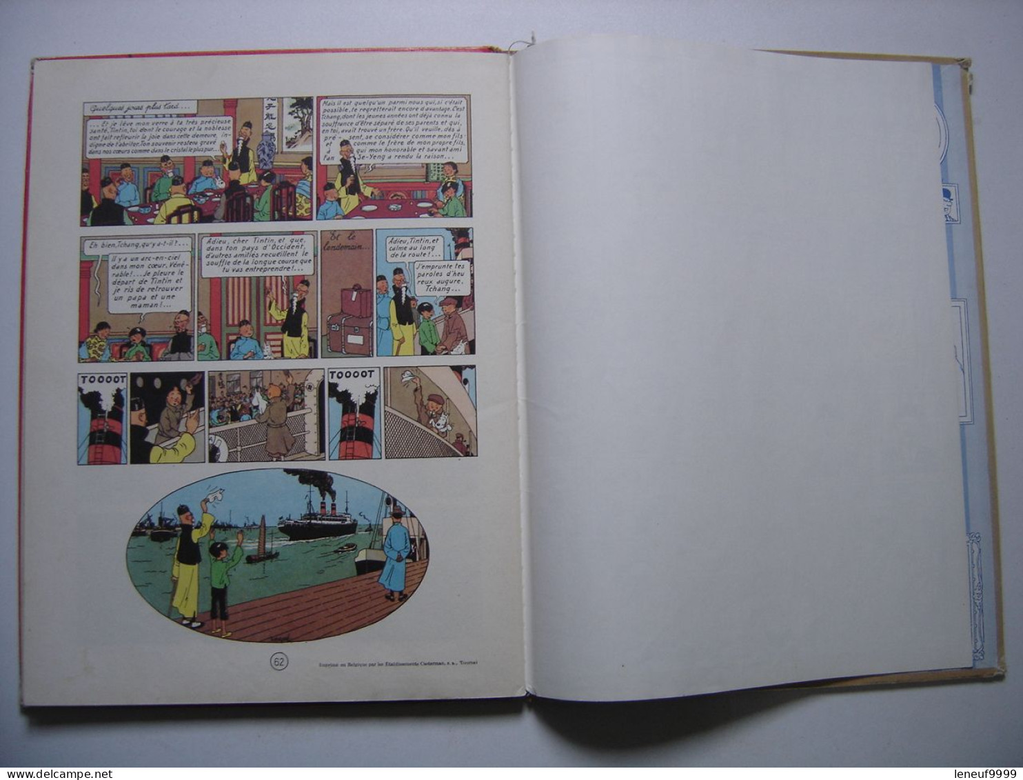 Le Lotus Bleu HERGE Les aventures de Tintin 1960 Casterman