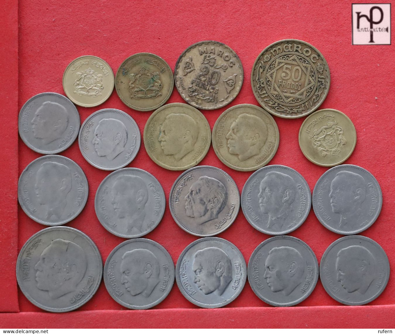MOROCCO  - LOT - 19 COINS - 2 SCANS  - (Nº58266) - Vrac - Monnaies