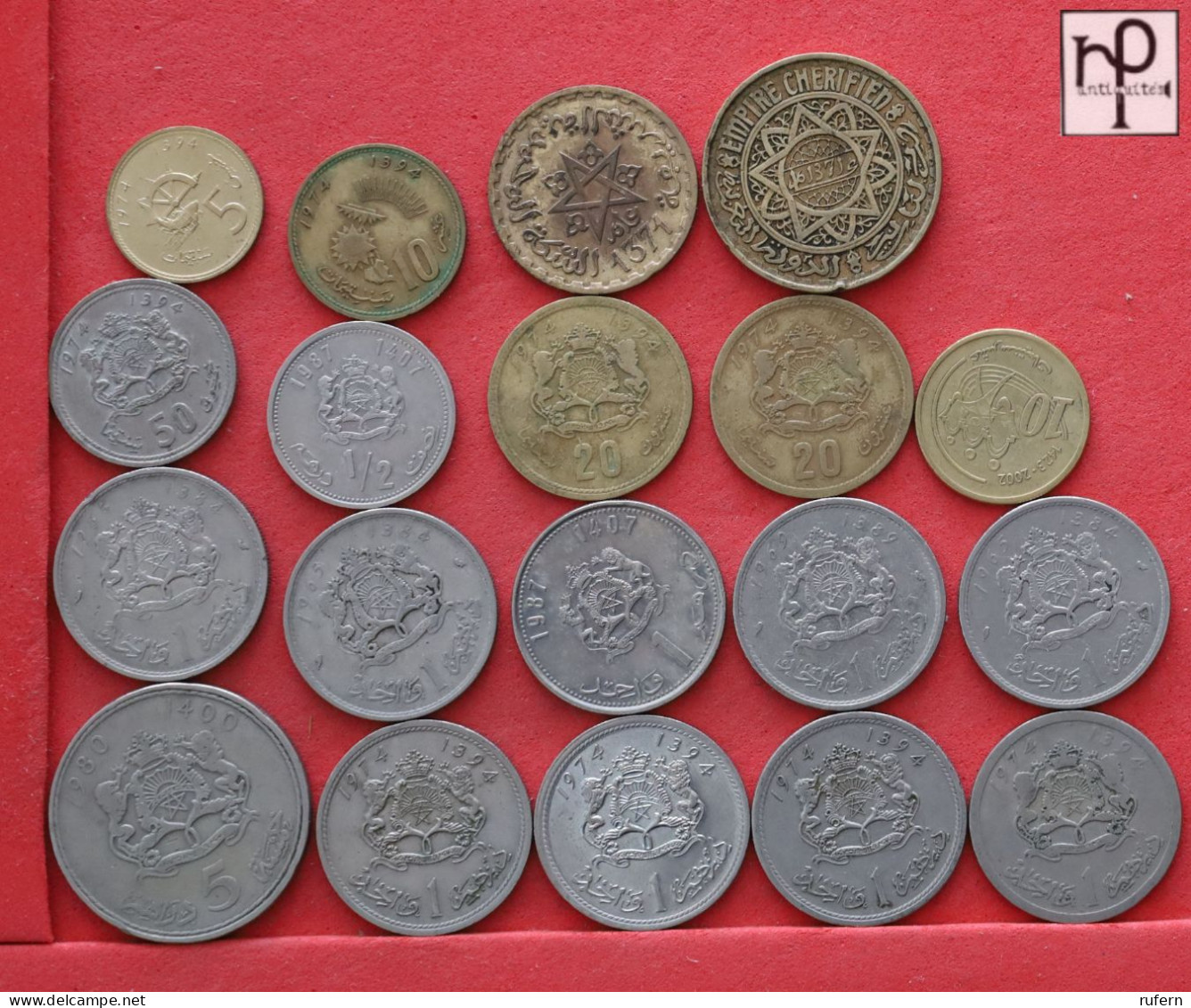 MOROCCO  - LOT - 19 COINS - 2 SCANS  - (Nº58266) - Mezclas - Monedas