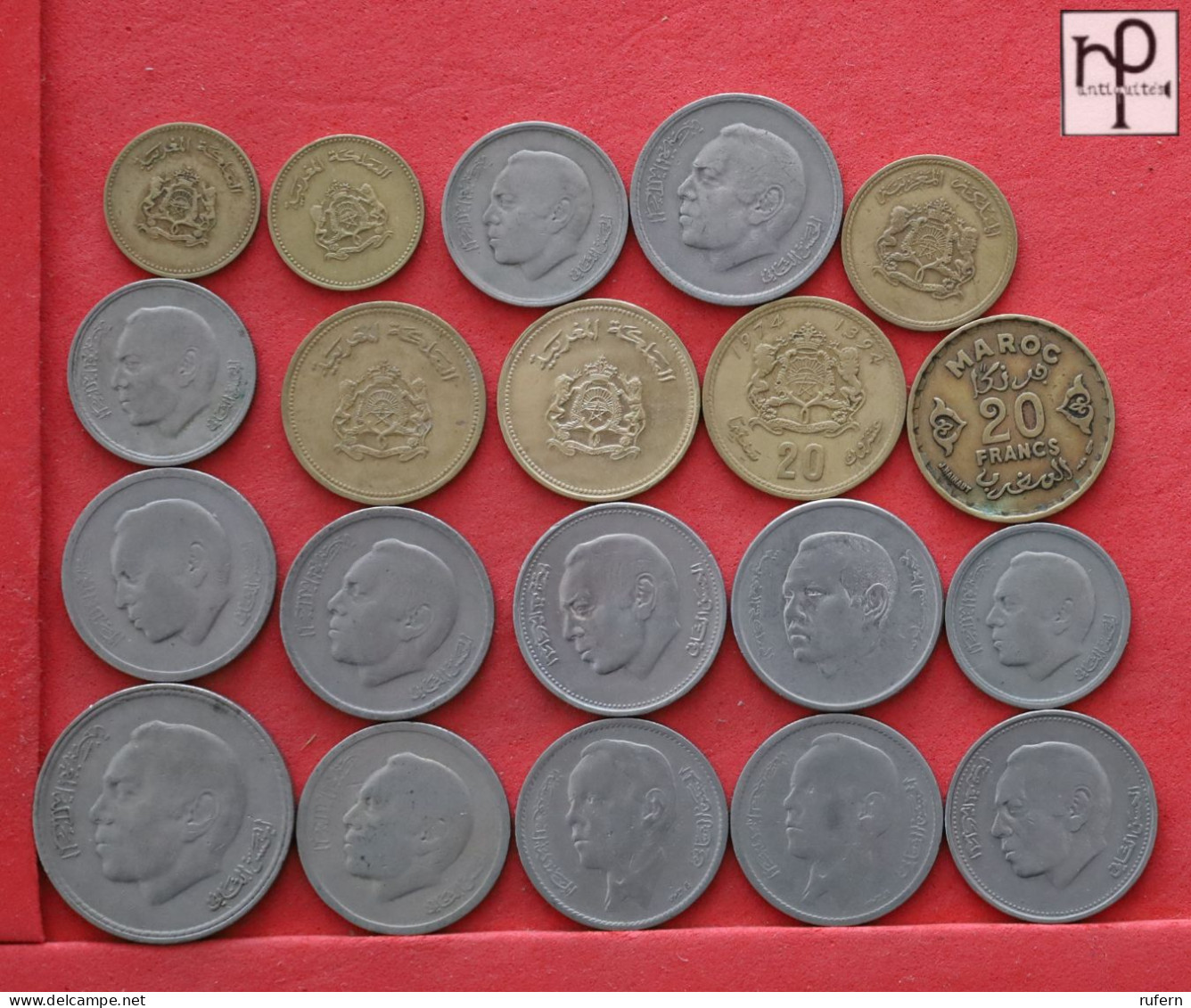 MOROCCO  - LOT - 17 COINS - 2 SCANS  - (Nº58268) - Vrac - Monnaies