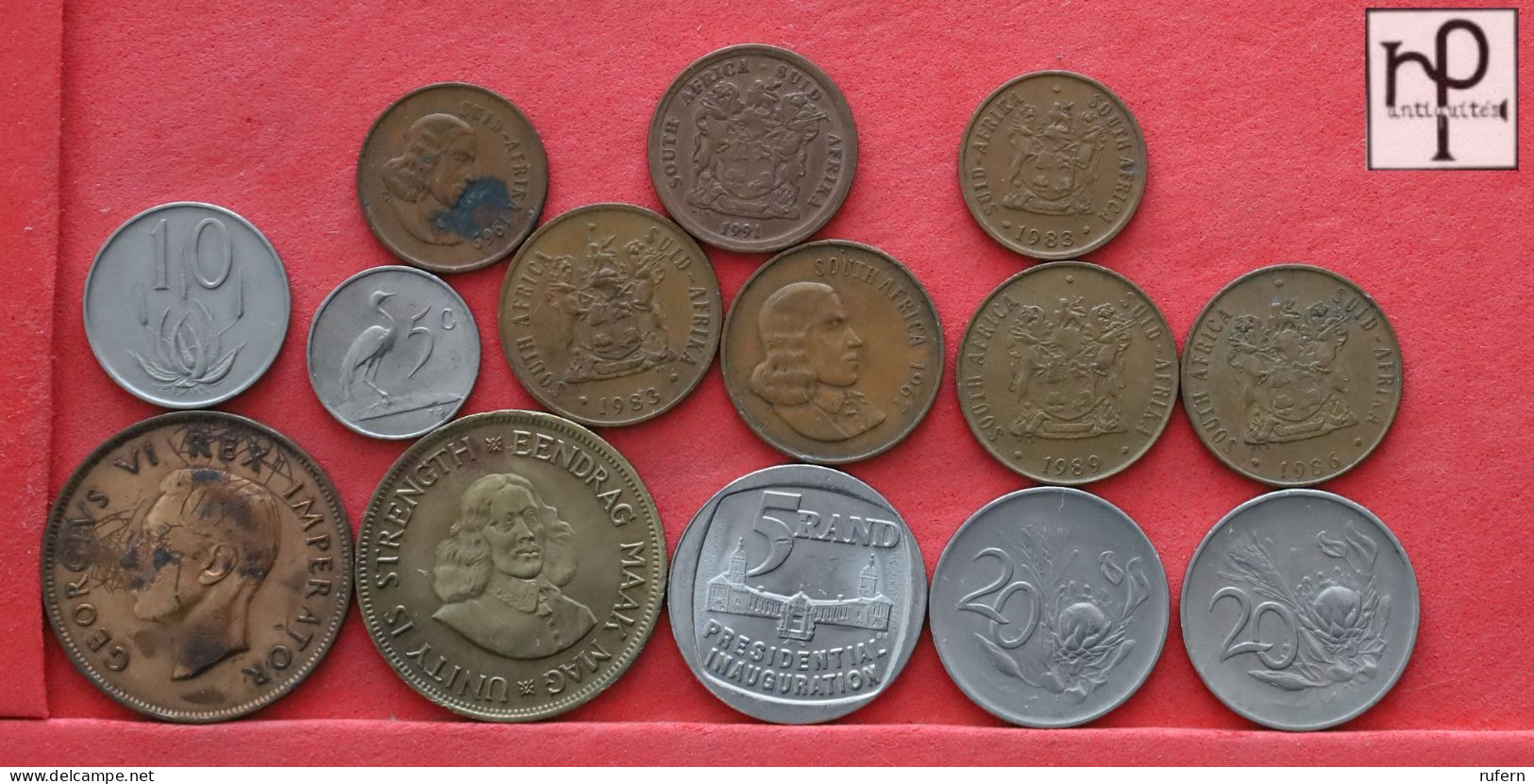 SOUTH AFRICA  - LOT - 14 COINS - 2 SCANS  - (Nº58270) - Vrac - Monnaies