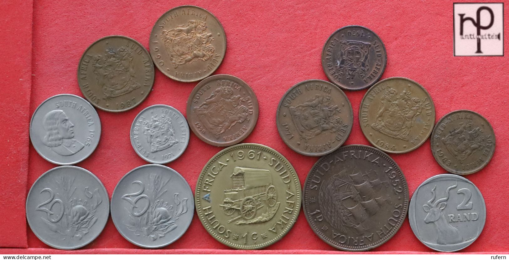 SOUTH AFRICA  - LOT - 14 COINS - 2 SCANS  - (Nº58272) - Kiloware - Münzen
