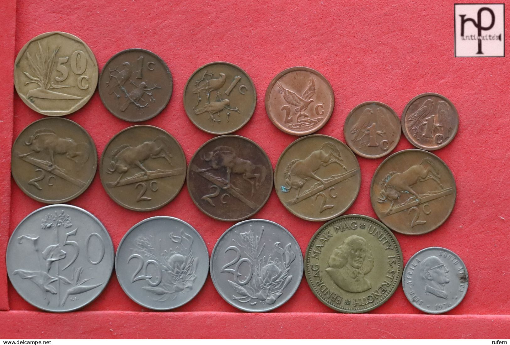 SOUTH AFRICA  - LOT - 16 COINS - 2 SCANS  - (Nº58275) - Mezclas - Monedas