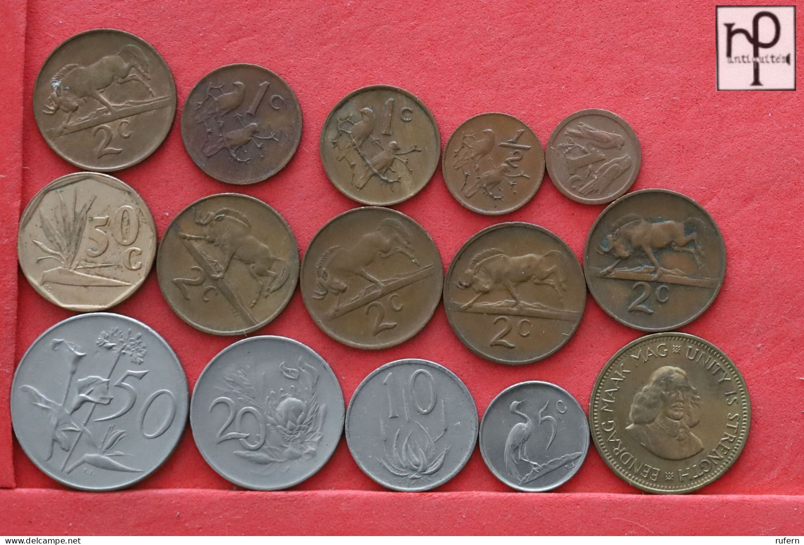 SOUTH AFRICA  - LOT - 15 COINS - 2 SCANS  - (Nº58276) - Alla Rinfusa - Monete