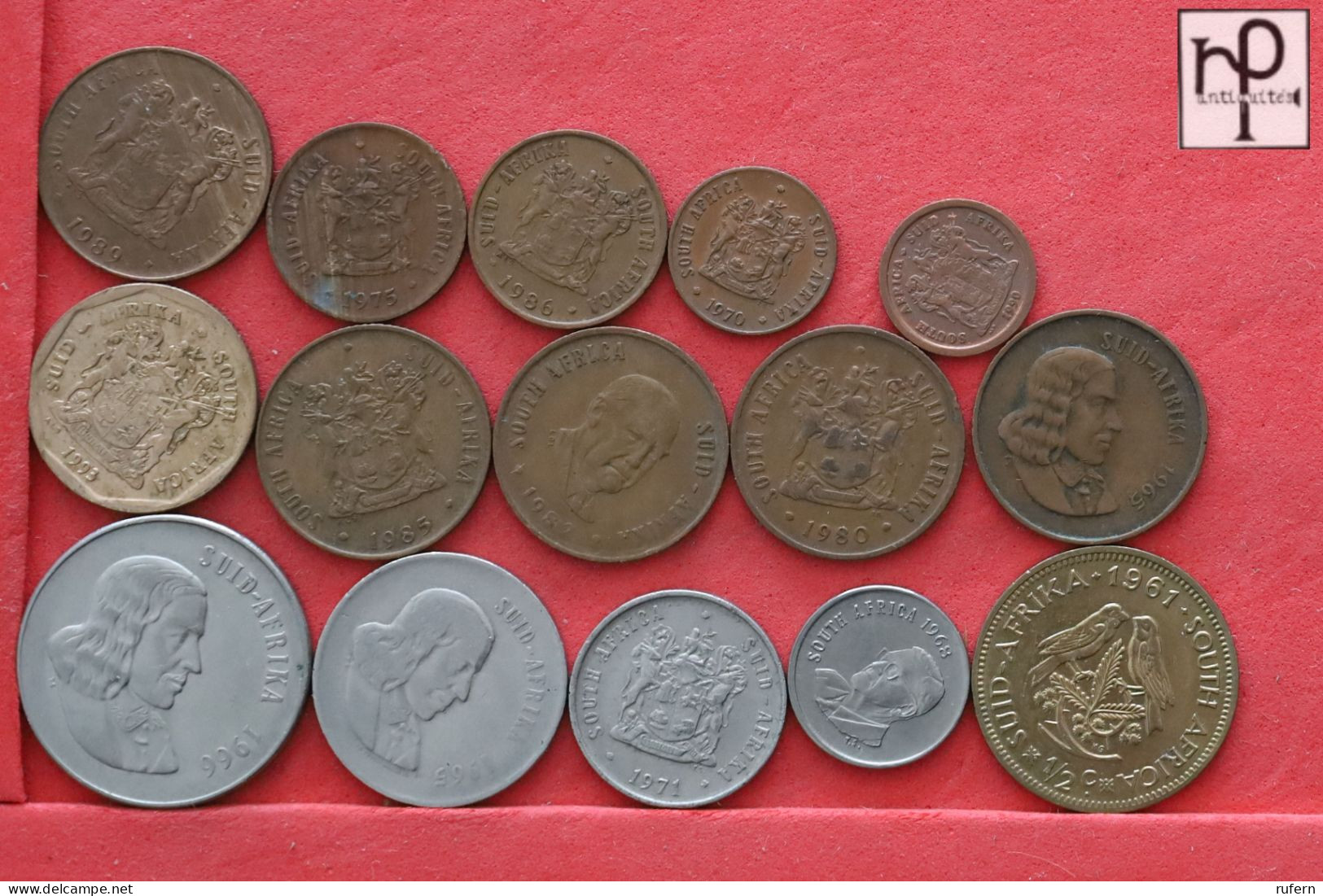 SOUTH AFRICA  - LOT - 15 COINS - 2 SCANS  - (Nº58276) - Kiloware - Münzen