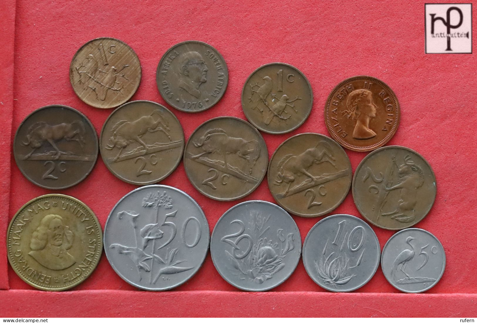 SOUTH AFRICA  - LOT - 14 COINS - 2 SCANS  - (Nº58277) - Kiloware - Münzen