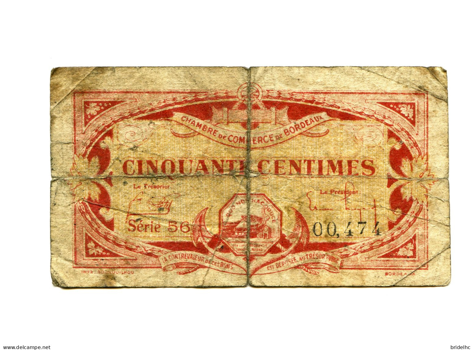 50 Centimes Chambre De Commerce Bordeaux - Handelskammer