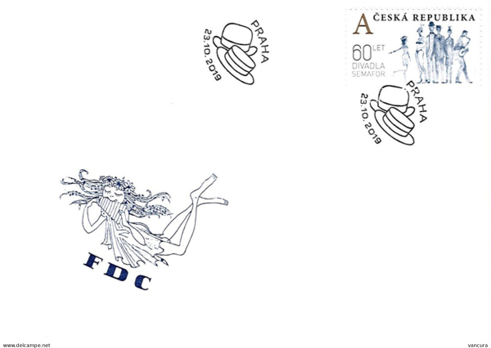 FDC 1048 Czech Republic 60 Years Of Semafor Theatre 2019 - Théâtre