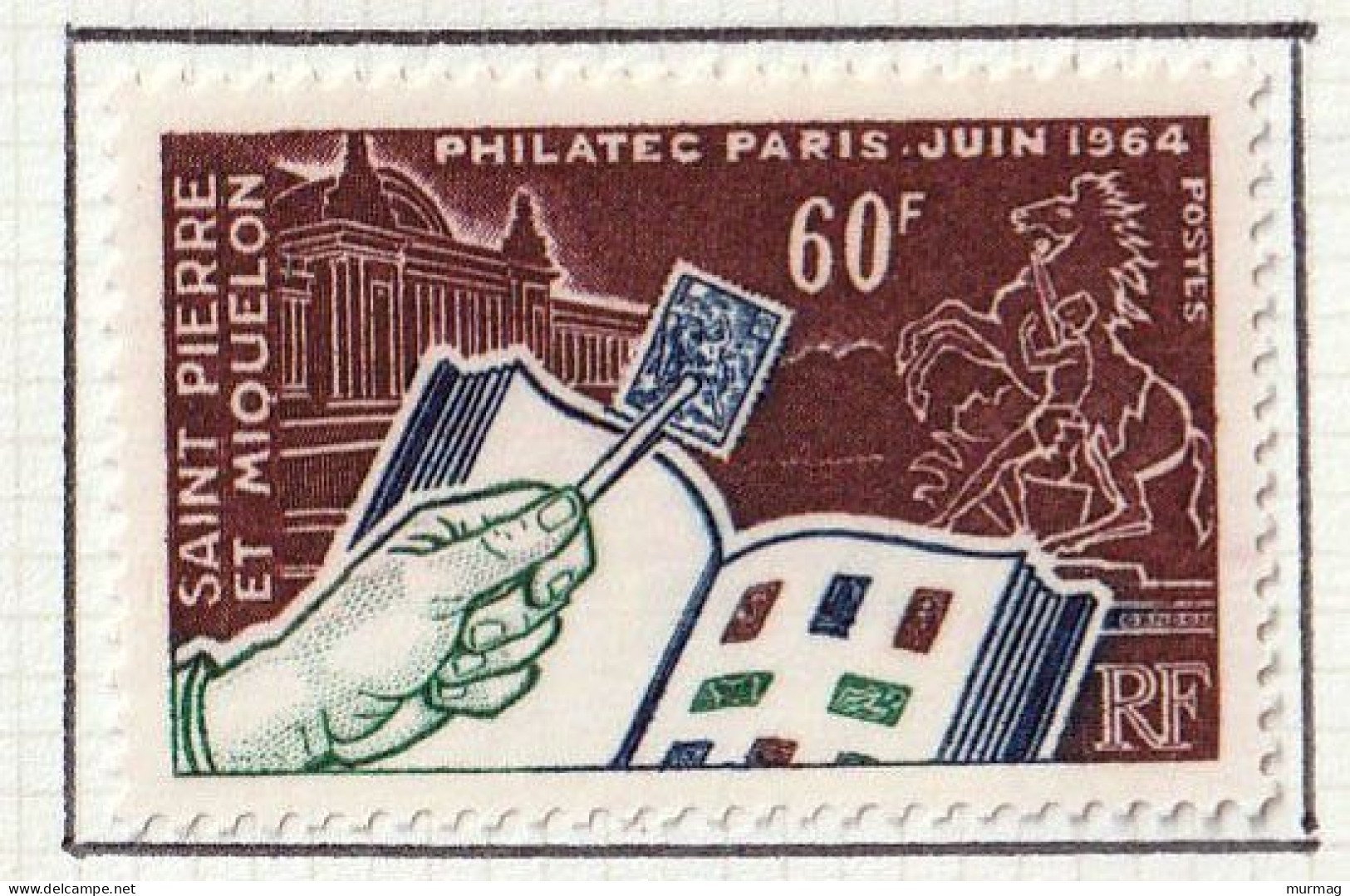 SAINT-PIERRE ET MIQUELON - Expo. Philat. PHILATEC à Paris - Y&T N° 371 - 1964 - MH - Unused Stamps