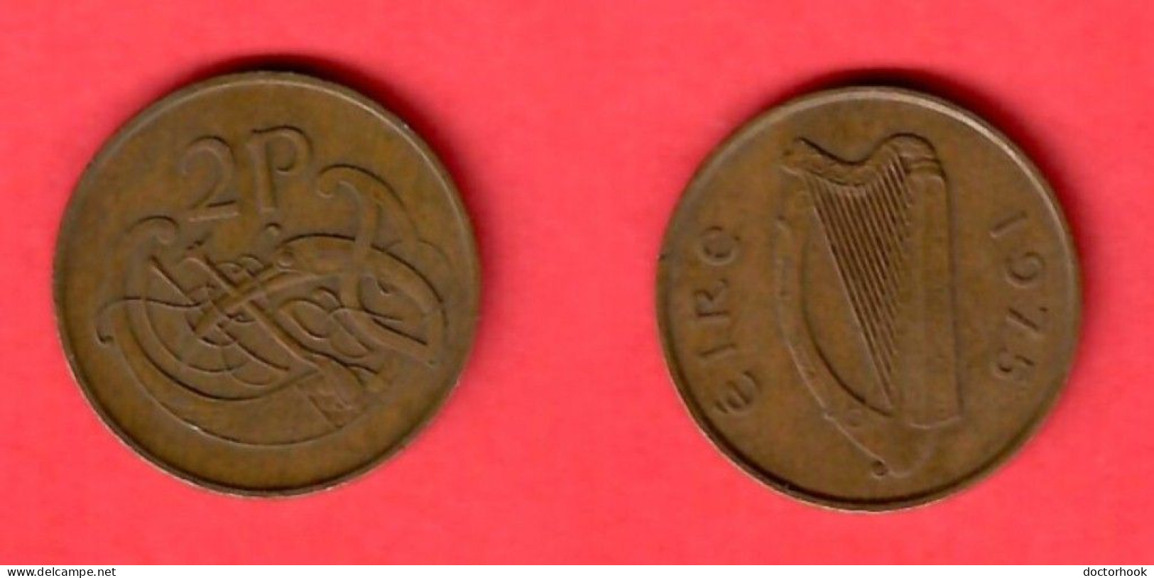 IRELAND   2 PENCE 1975 (KM # 21) #7641 - Irlanda