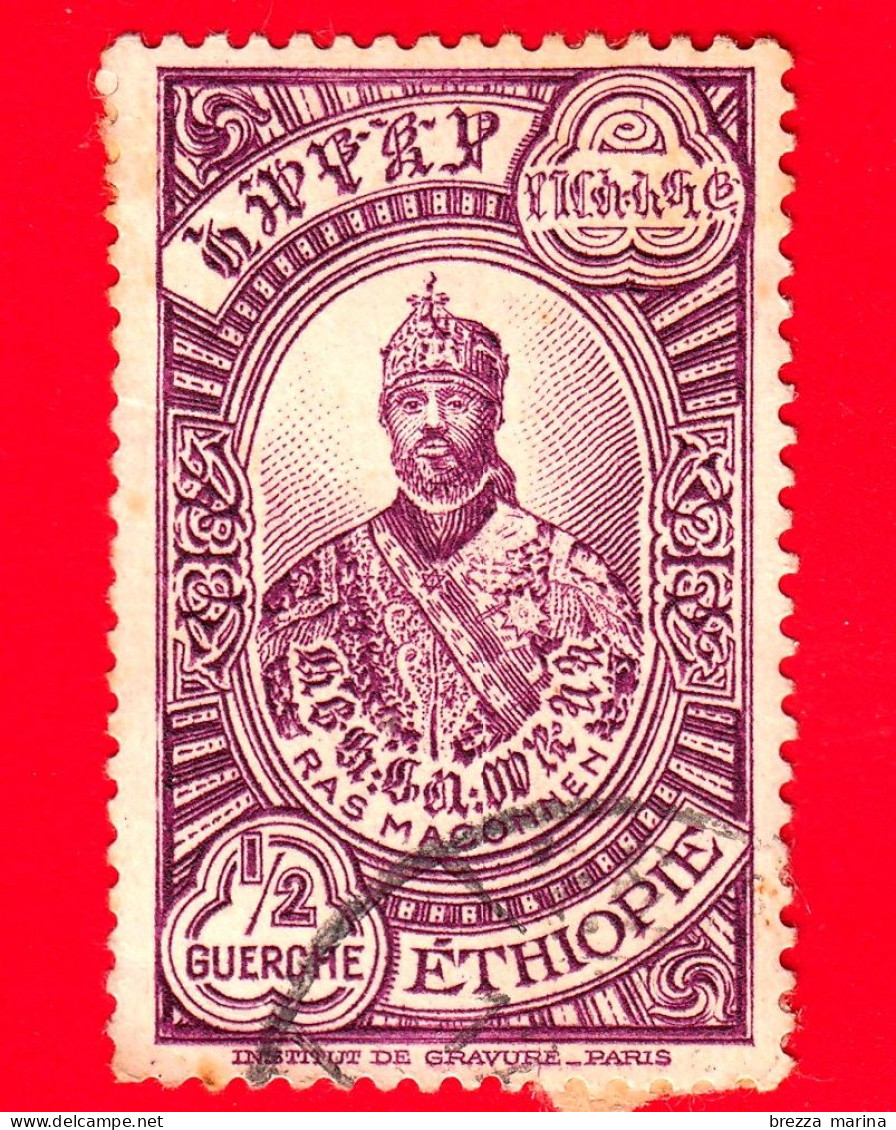 ETIOPIA - Usato - 1931 - Principe Makonnen - ½ - Ethiopia