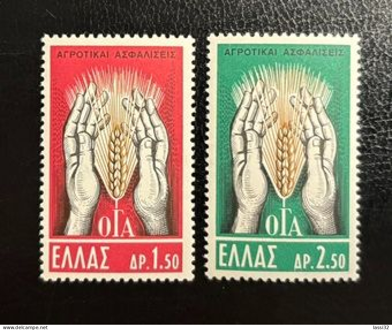 GREECE, 1962-63, FARMERS FUND AND WORLD HUNGER, MNH - Unused Stamps