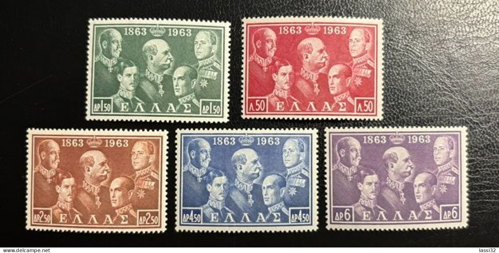 GREECE, 1963, ROYAL DYNASTY, MNH - Unused Stamps