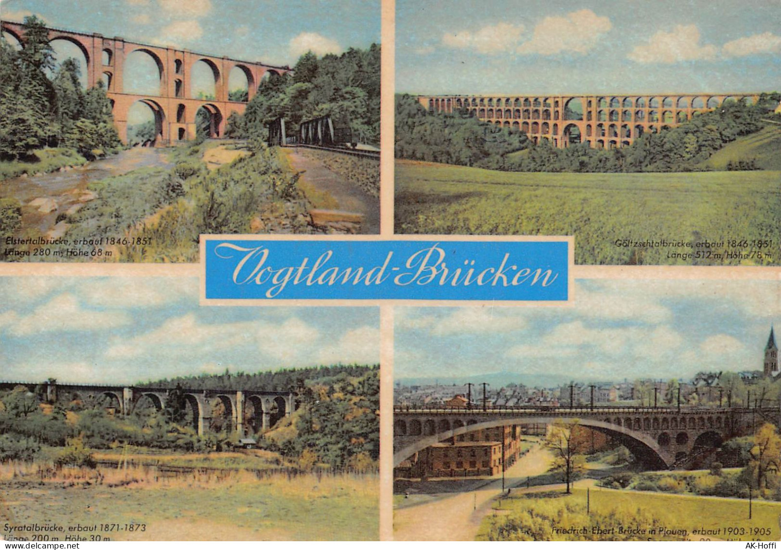 Vogtland-Brücken Syratalbrücke - Friedrich-Eberd-Brücke In Plauen Gelaufen (981) - Vogtland