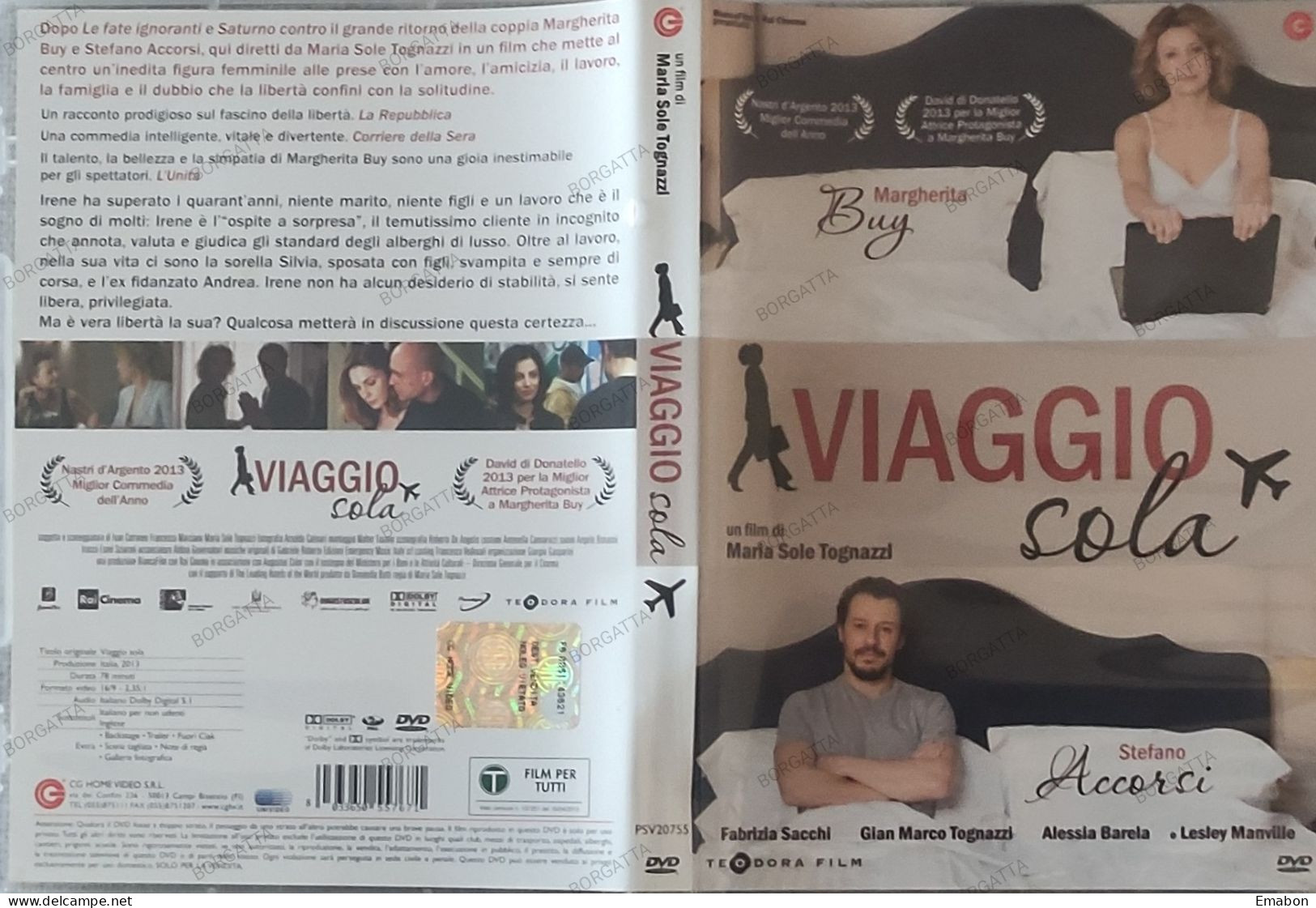 BORGATTA - COMMEDIA - Dvd VIAGGIO SOLA - BUY, ACCORSI - PAL 2 - CGHOME 2003- USATO In Buono Stato - Comedy