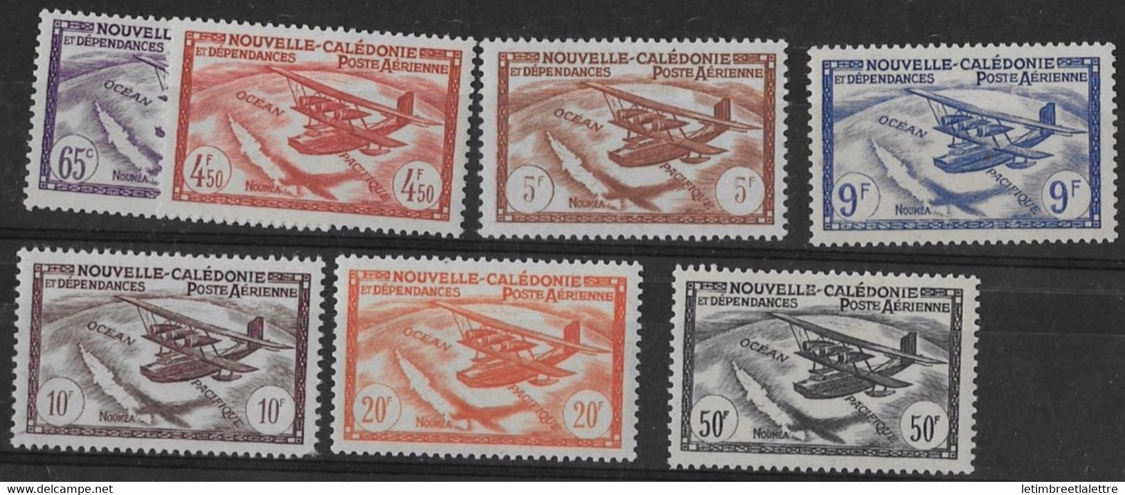 Nouvelle Calédonie - Poste Aérienne - YT N° 39 à 45 ** - Neuf Sans Charnière - 1942 1943 - Ungebraucht