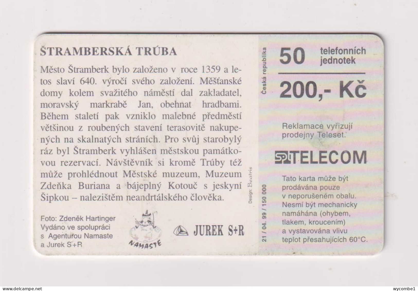 CZECH REPUBLIC - Stramberska Truda Chip Phonecard - Tsjechië