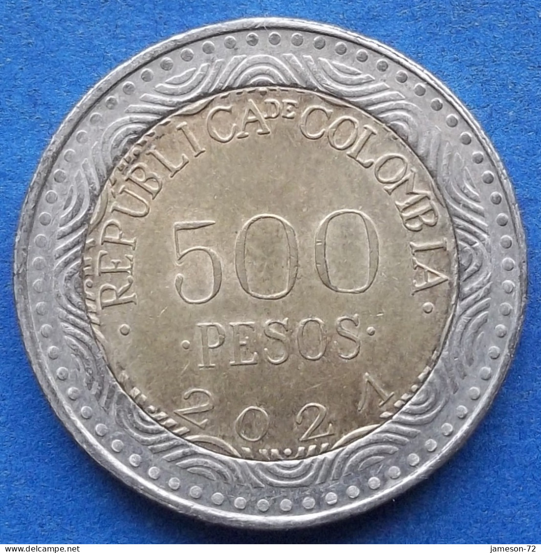 COLOMBIA - 500 Pesos 2021 "Glass Frog" KM# 298 Republic - Edelweiss Coins - Colombia