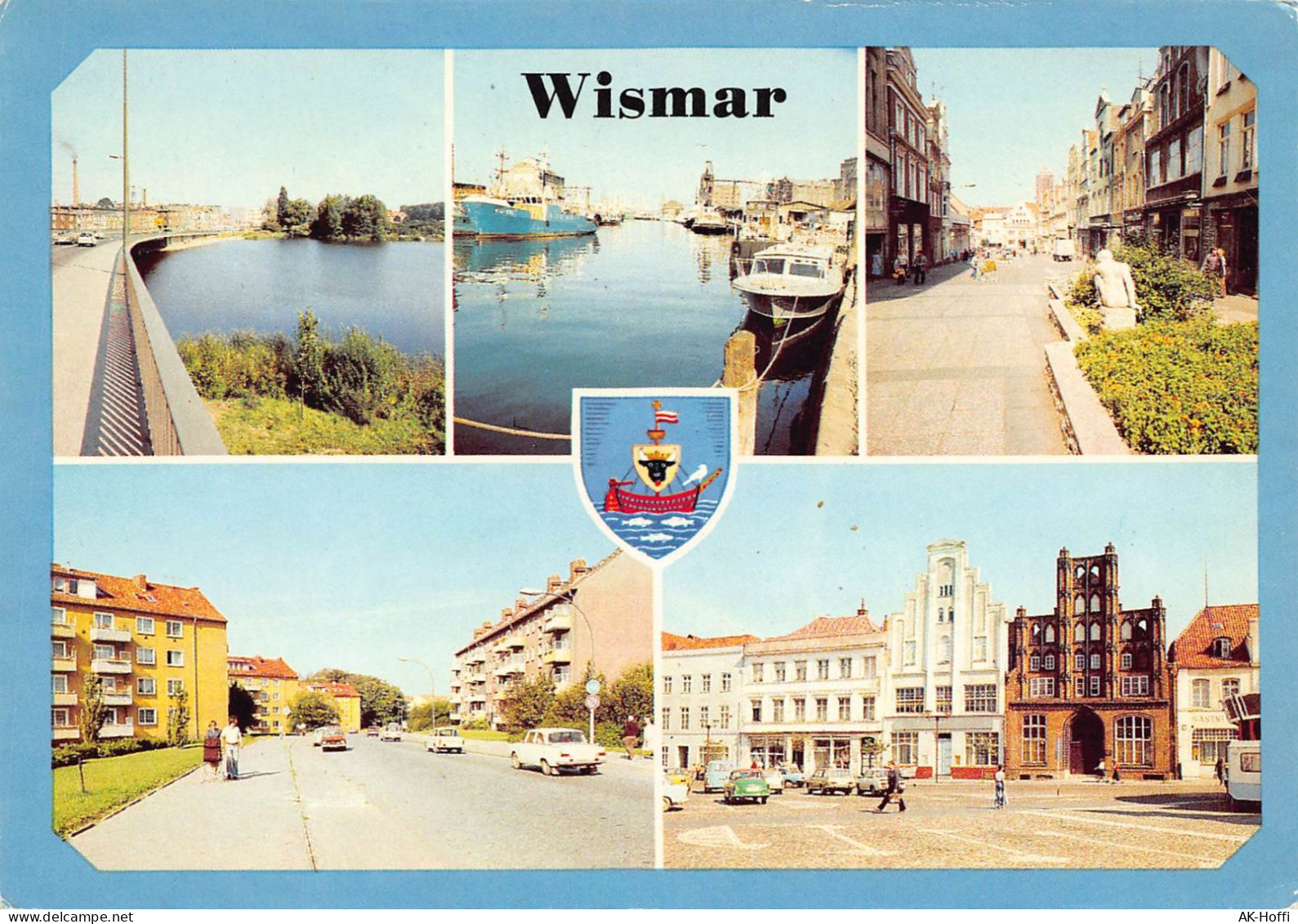 Wismar - Am Mühlenteich Hafen Krämerstraße Rudolf-Breitscheid-Straße Markt, Blick Zum „Alten Schweden" (982) - Wismar