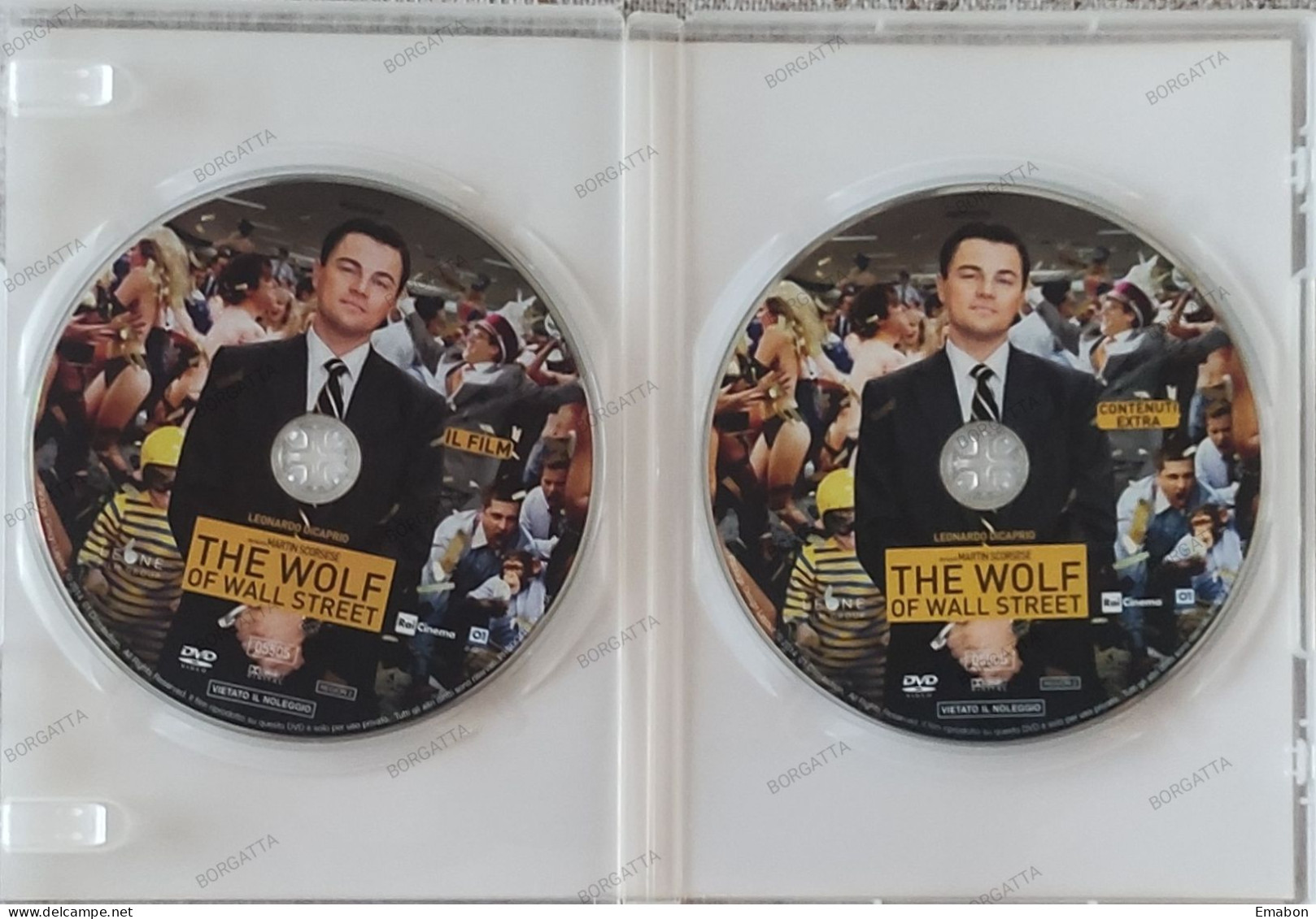 BORGATTA - DRAMMATICO- 2Dvd THE WOLF OF WALL STREET- DI CAPRIO - PAL 2 DVD 9 - 01DISTRIBUTION 2014- USATO In Buono Stato - Drame