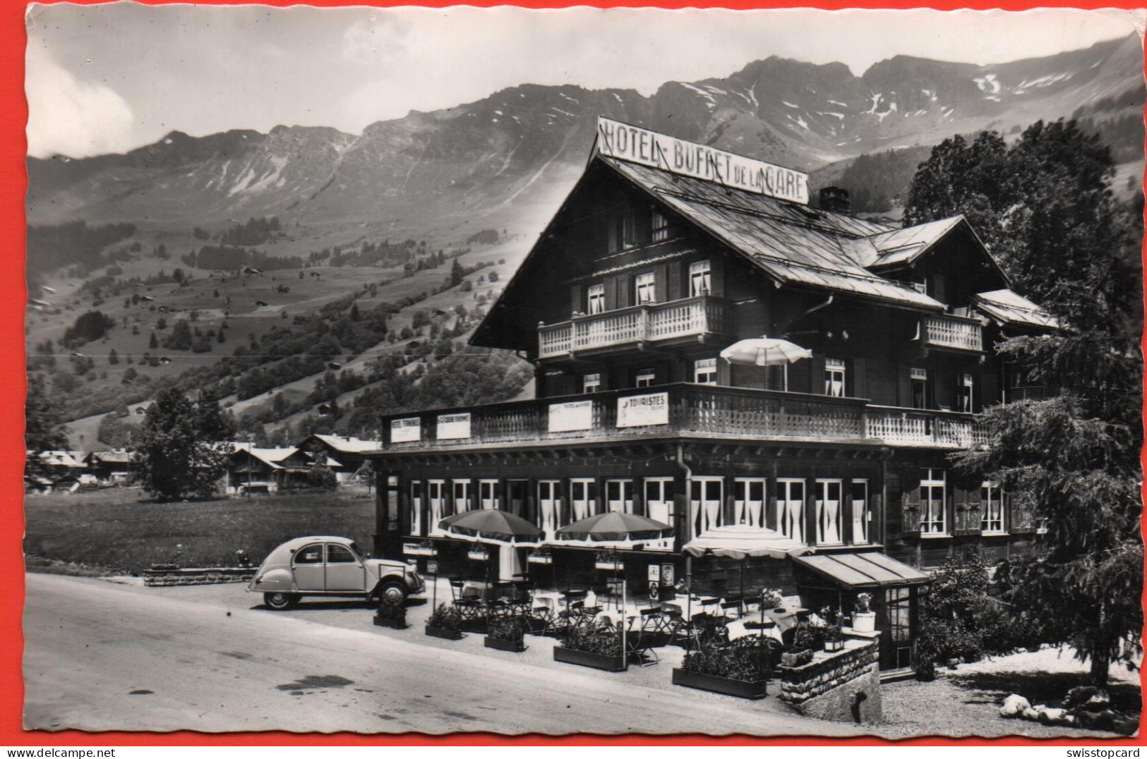 LES DIABLERETS Hotel Terminus Buffet De La Gare, Auto - Ormont-Dessus 