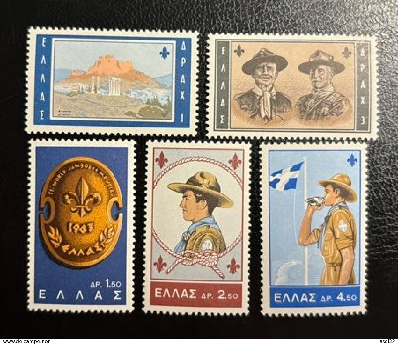 GREECE, 1963, 11th World Boyscouts Jamboree Marathon,  Scouts, MNH - Unused Stamps