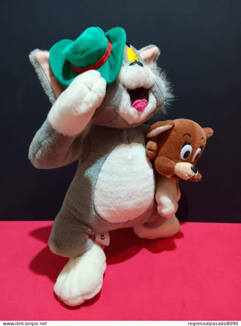 Bonito Peluche Gato Tom Y Raton Jerry Play By Play Año 1998 - Cuddly Toys