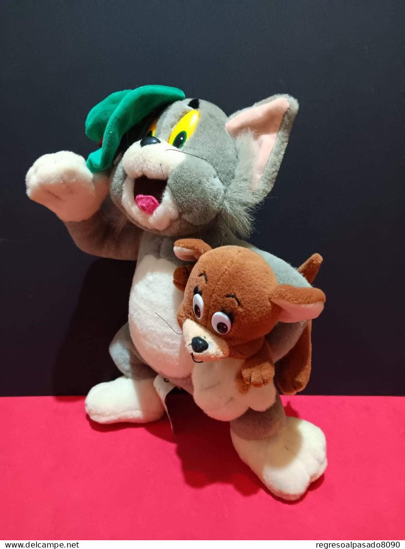 Bonito Peluche Gato Tom Y Raton Jerry Play By Play Año 1998 - Cuddly Toys