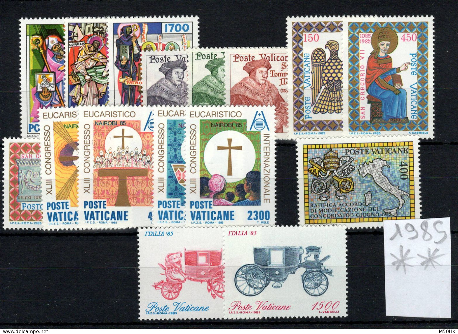 Vatican - Année Complète 1985 - YV 770 à 785 N** MNH Luxe , 16 Timbres - Full Years