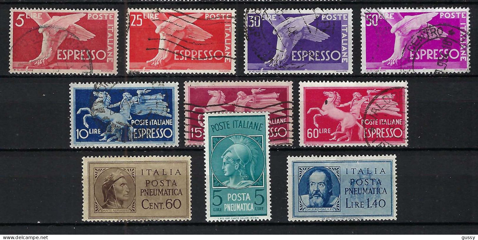 ITALIE Ca. 1945-50: Lot D' Obl. Et Neufs* "Exprès Et Pneumatiques" - Poste Exprèsse/pneumatique