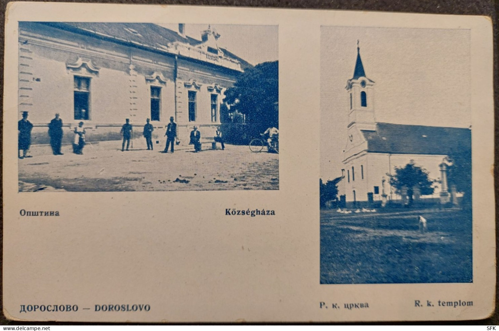1901 DOROSLOVO With People  Municipality Of Sombor, West Bačka District, Vojvodina Province, Rare Item I- VF 201 - Serbien
