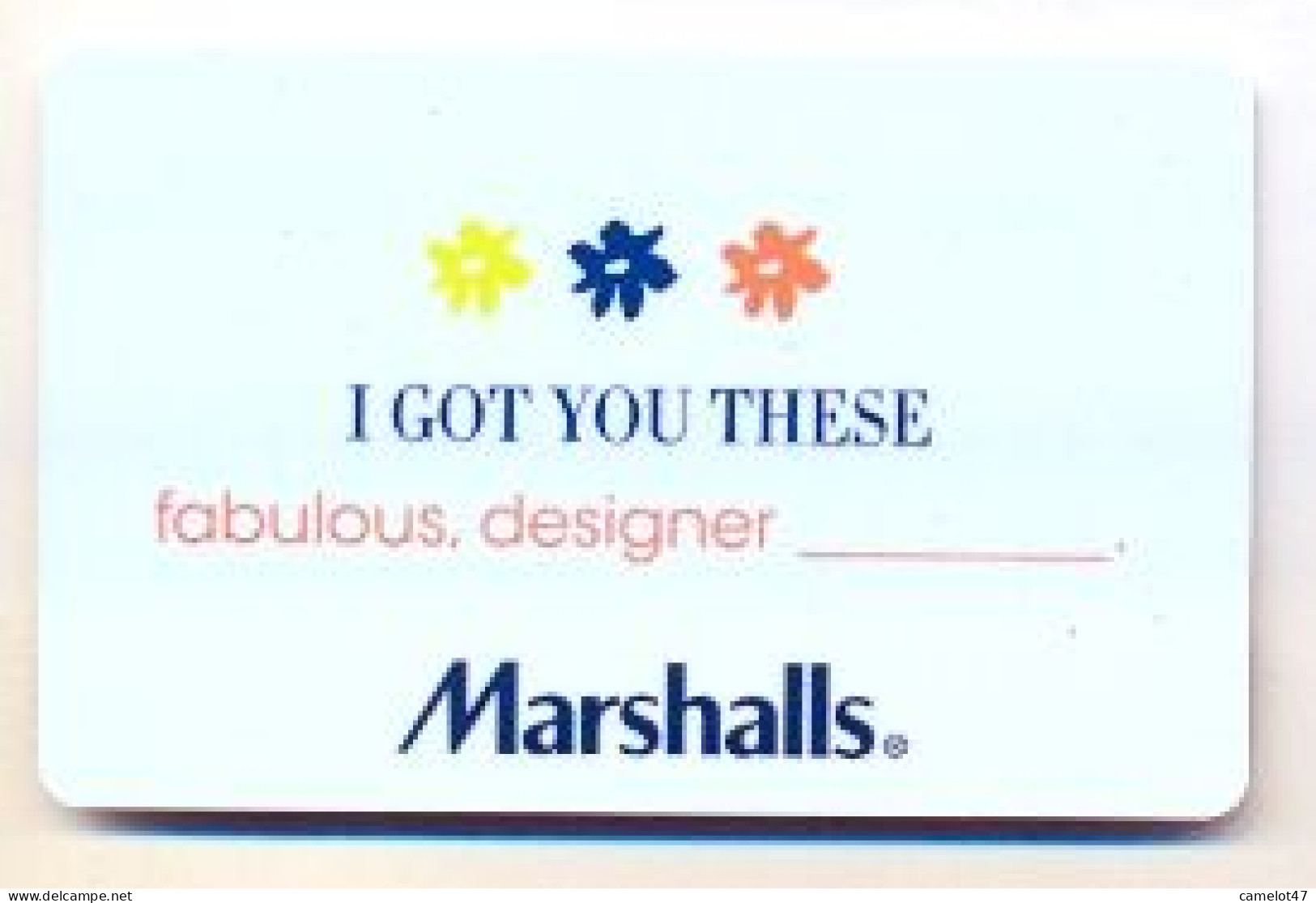 Marshalls, U.S.A., Carte Cadeau Pour Collection, Sans Valeur, # Marshalls-50 - Gift And Loyalty Cards